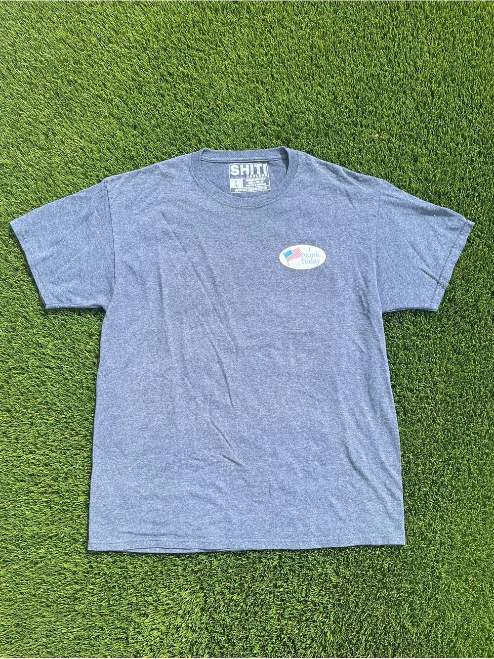 Shiti Coolers Heather Blue Short Sleeve Funny Tee